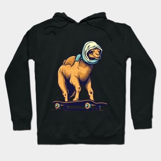 Humpy Thrills: Skateboarding Camel with Desert Swagger Hoodie